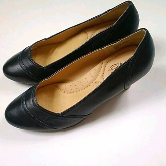 Strictly comfort black new women shoes size 6 - Picture 6 of 8